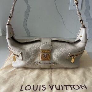 Authentic Louis Vuitton leather shoulder bag — rare model — restored finish